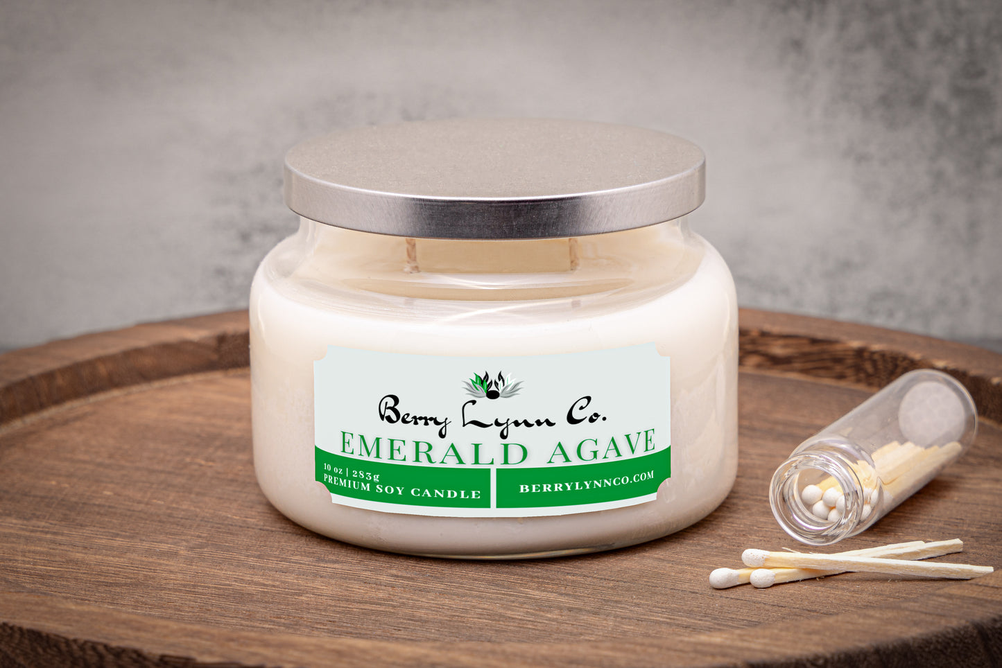 Emerald Agave Candle