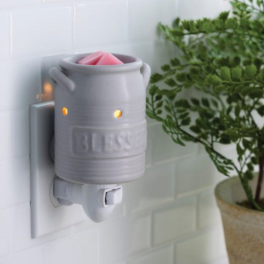 Grey Blessed Plug-In Wax Warmer